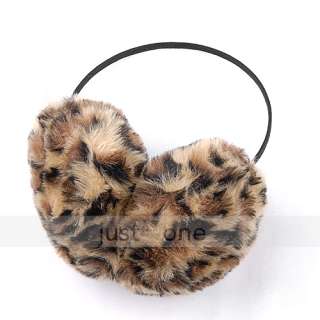 Fashion Women Lady Girl Winter Fur Soft Earmuff Ear Warmer Leopard 
