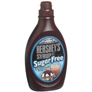 Hersheys Syrup, Sugar Free Chocolate, 17.5 Ounce Bottles (Pack of 6 