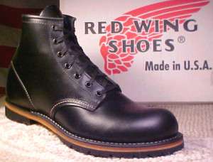 RED WING 9014 MEN 8 D BECKMAN COLLECTION NEW MADE IN USA BLACK BOOTS 8 