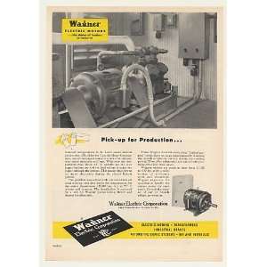  1952 Cupples Hesse Corp Wagner Electric Motor Print Ad 