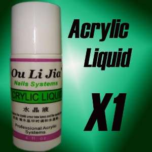 Nail Art Acrylic Liquid for Acrylic Powder Tips  4oz  