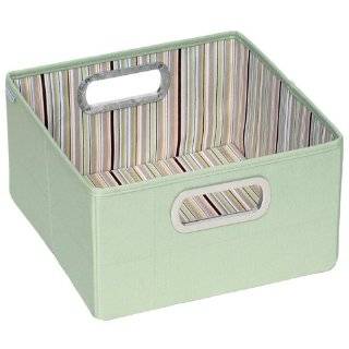 JJ Cole Collections Storage Box, Green Stripe, 6.5