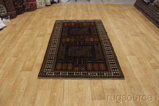   4X6 GHOOCHAN PERSIAN ORIENTAL AREA RUG CARPET WOOL & WOOL  