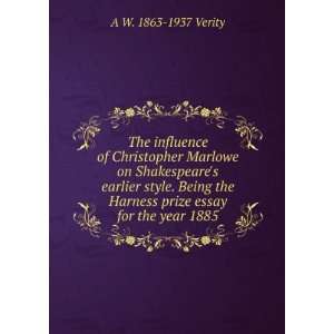  Harness prize essay for the year 1885 A W. 1863 1937 Verity Books