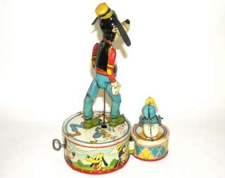 Wonderful Disney Marx Donald Duck Duet Wind Up Clockwork Toy 1946 NO 