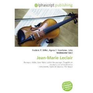  Jean Marie Leclair (9786132880444) Books