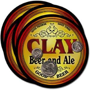  Clay, WV Beer & Ale Coasters   4pk 