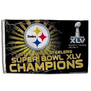  NFL Pittsburgh Steelers 2010 Super Bowl XLV Champion 3x5 