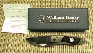   Henry Knife B12 A325 LTD. EDITION 029/100 William Henry Folding Pocket