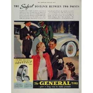   General Car Tire Chauffeur   Original Print Ad
