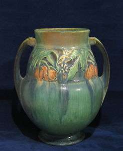 Roseville Green Baneda Vase # 596 9  