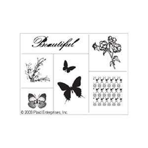  Plaid Simply Screen Silk Screen Stencils Butterfly 