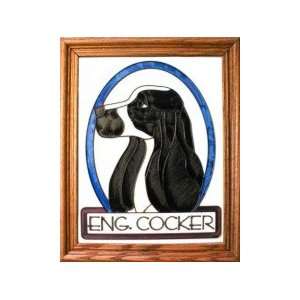 English Cocker Spaniel Stained Glass 