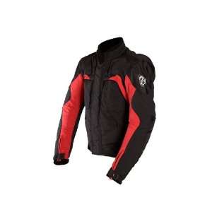  Dragon Rider Flight Textile Motorcycle Jacket   Black Red 