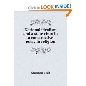   state church a constructive essay in religion Stanton Coit Books