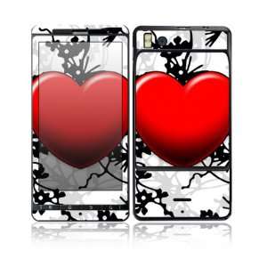 Floral Heart Design Decorative Skin Cover Decal Sticker for Motorola 
