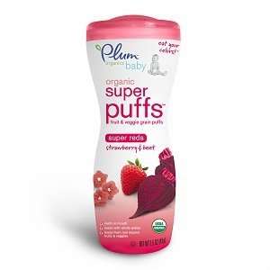  Plum Organics Baby Super Puffs Fruit & Veggie Grain Puffs 
