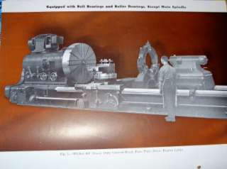 Vtg Wickes Brothers Catalog~60 Heavy Duty Engine Lathe  