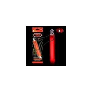  6 Red Glow Sticks, Retail Packaging, Red Light Sticks, Red 