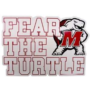   of Maryland Terrapins Car Magnet, Fear The Turtle