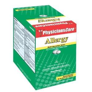  PhysiciansCare Allergy Medication   50 Packs of 2 Tablets 