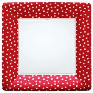    Small Dots Red 10 inch Square Paper Plate