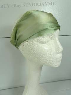 RACHEL WEISSMAN Silk Doo Rag Fashion Headband NEW WITH TAG GREEN 