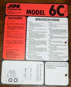 Hydra Mac Model 6C Skidsteer Brochure  