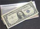 50 SMALL MYLAR ARCHIVAL SAFE CURRENCY SLEEVES HOLDERS