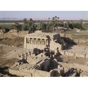 Birth House and Coptic Church, Temple of Hathor, Dendera, Egypt, North 