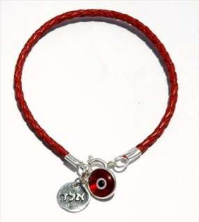 New Kabbalah Red Luck Leather Bracelet Evil Eye Charms  