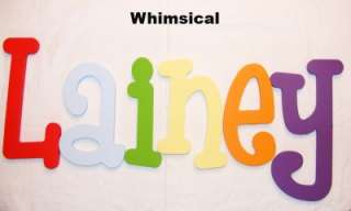   Custom Wooden Painted Nursery Letters Child Wood Wall Baby Name  
