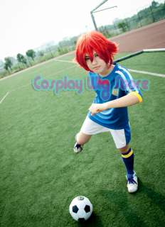 Inazuma Eleven Kiyama Hiroto Short Red Cosplay Wig  