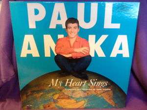 PAUL ANKA My Heart Sings Jazz Vocal LP VG++ DON COSTA  