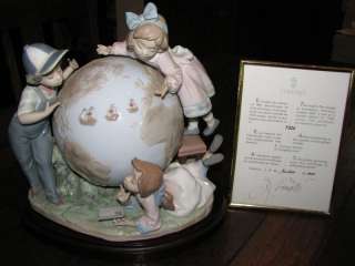 Voyage of Columbus +Signed Certificate Lladro 92 #7325  