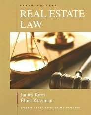 Real Estate Law, (1419511335), James Karp, Textbooks   