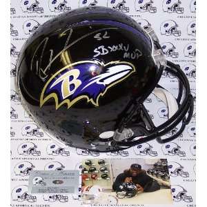    Ray Lewis Autographed Helmet   Full Size Riddell