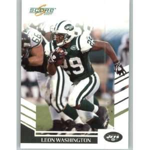  2007 Score #172 Leon Washington   New York Jets (Football 