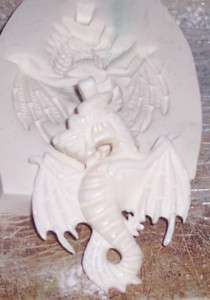 The gypsy white dragon polymer clay push mold  