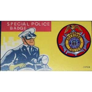  Wyoming Chief Sheridan Police Tin Litho Badge, 1960s 