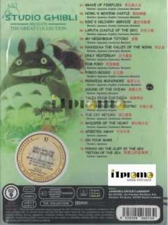 HAYAO MIYAZAKI STUDIO GHIBLI COLLECTION (19 MOVIES) DVD R0 COMBO DEAL 