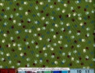 Kaufman Fabric ~ Whiskers & Tails Paw Prints  