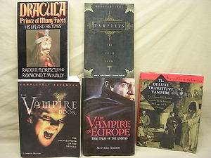 Vampires 5 book lot Europe Occult Truth Transitive vampire undead Vlad 