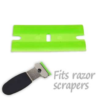 25pc Plastic Razor Blades Non Scratch Scraping  