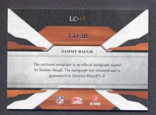 2008 Leaf Limited Cuts Sammy Baugh George Halas Auto ~ Certified 