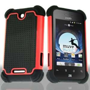 ZTE Score X500 X 500 Dual Layer Combo 2 in1 Impact Absorber Red Hard 