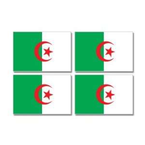  Algeria Country Flag   Sheet of 4   Window Bumper Stickers 