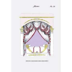  French Empire Alcove Bed No. 23 12x18 Giclee on canvas 