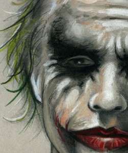 JOKER Drawing 12 x 18    Heath Ledger/The Dark Knight  
