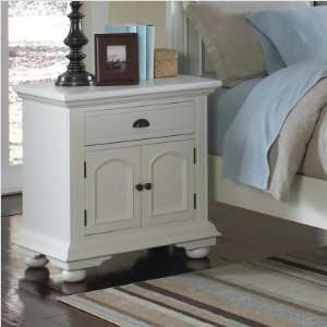    Greystone BP700NSW Aden White Nightstand Furniture & Decor